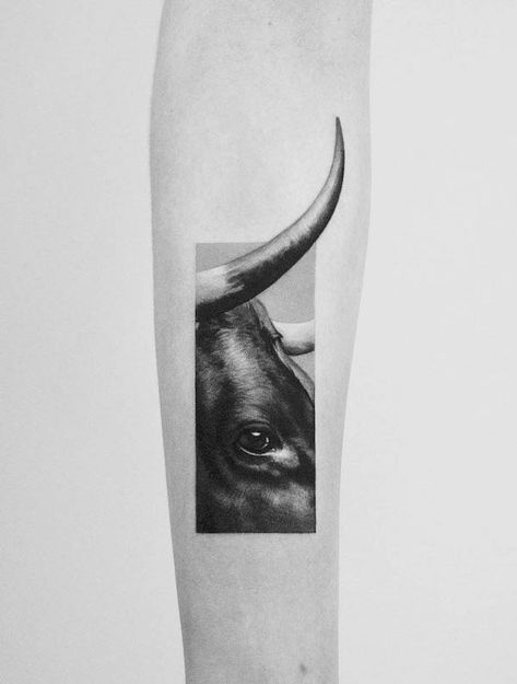 52 Gorgeous Taurus Tattoos with Meaning - Our Mindful Life Bullriding Tattoos, Taurus Symbol Tattoo, Ox Tattoo, Taurus Bull Tattoos, Best Tattoo Ideas For Men, Bull Skull Tattoos, Taurus Constellation Tattoo, Taurus Tattoo, Floral Thigh Tattoos