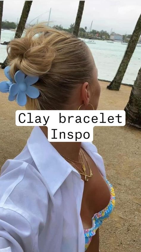 Paper Daisies, Make Clay Beads, Diy Paper Flowers, Clay Bead Necklace, Diy Friendship Bracelets Tutorial, Beaded Braclets, Preppy Bracelets, Bracelet Inspo, Polymer Clay Bracelet