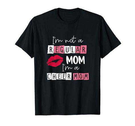 PRICES MAY VARY. Looking for Cheer mother's day ideas for your amazing mom, wife, sister or grandma? Grab this "I'm Not Like A Regular Mom I'm A Cheer Mom" a design for mom. Every mom or mommy will definitely enjoys this print and a being a Cheer mom. Lightweight, Classic fit, Double-needle sleeve and bottom hem Cheerleading Mom Shirts, Team Mom Shirt, Mother's Day Ideas, Momma Shirts, Cheer Gear, Competition Outfit, Cheerleading Mom, Mom Tee Shirts, Cheerleading Shirts