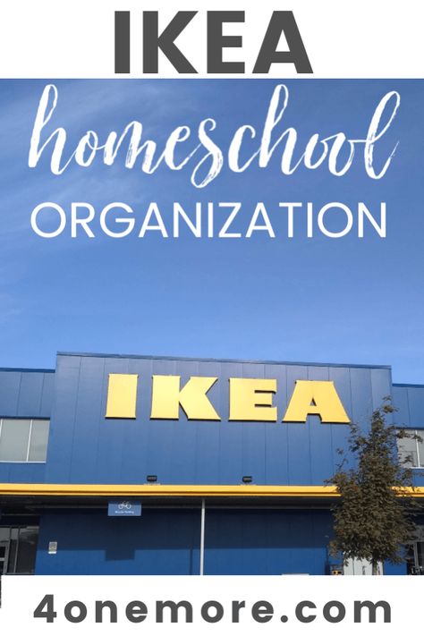 Ikea Homeschool Organization, School Books Organization, Ikea Homeschool Room Ideas, Homeschool Cabinet Organization, Ikea School Room Ideas, Organizing Homeschool Supplies, Homeschool Storage Ideas, Homeschool Organization Storage, Ikea Homeschool Room