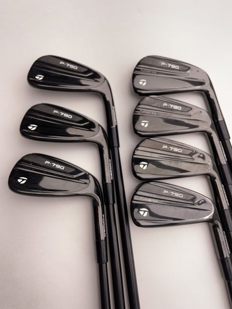 TaylorMade P790 2020 Black Iron Set / 4 - PW / Dynamic Gold 105 Stiff Flex - Replay Golf Home Golf Simulator, Vintage Golf Clubs, Golf Gadgets, Golf Trophies, Golf Club Shafts, Golf Room, New Golf Clubs, Ping Golf, Golf Pictures