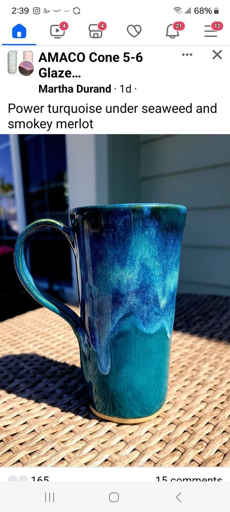 Night Moth Glaze Combinations, Power Turquoise Glaze, Glazing Pottery, Glaze Combinations, Glaze Combos, Turquoise Glaze, Glaze Ideas, Amaco Glazes, Ceramic Glaze Recipes