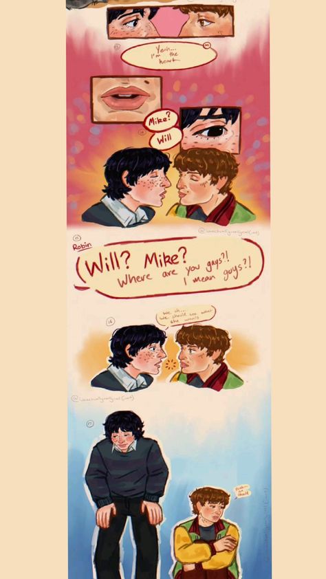 by imactuallyreallycool on tumblr Byler 13+, Byler Fanart, Should I Stay, Stranger Things Art, Star Comics, Will Byers, Six Feet Under, Narnia, Stranger Things