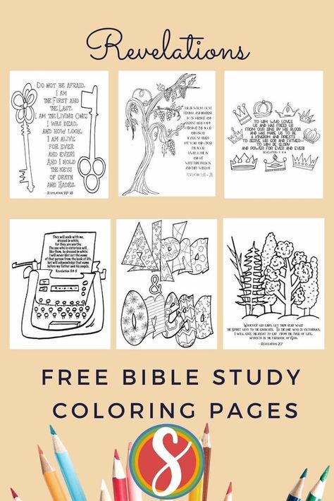 Revelations Bible Journaling, Free Bible Journaling Printables, Bible Coloring Sheets, Revelation Bible Study, Bible Journaling Printables, Bible Verse Coloring Page, Bible Verse Memorization, Revelation Bible, The Book Of Revelation