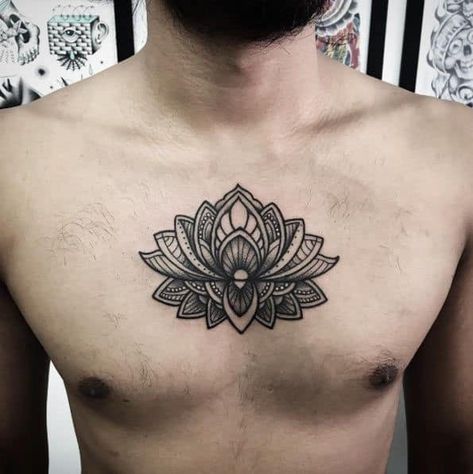 Lotus Tattoo Men, Mandala Arm Tattoo, Lotus Flower Tattoo Meaning, Dotwork Tattoo Mandala, Tattoo Male, Men Flower Tattoo, Small Lotus Flower Tattoo, Lotus Mandala Tattoo, Lotus Flower Tattoo Design