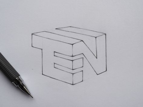 Technical Logo Design, Ten Logo Design, Technical Logo, Perspective Logo, Cube Logo Design Ideas, Letter T Monogram Logo, Vision Logo, Ten Ten, N Logo