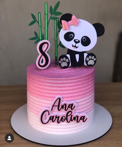 Panda Baby Shower Theme, Panda Birthday Cake, Wedding Cake Videos, Bolo Panda, Panda Birthday Party, Pastel Baby Shower, Hippie Birthday, Panda Birthday, Beautiful Cake Designs