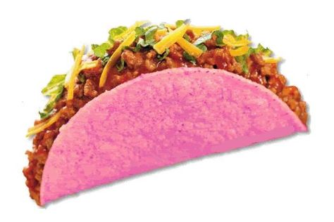 Pink taco Pink Tacos, Pink Taco, Mexican Food, Tacos, Pink