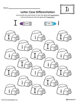 Letter Case Recognition Worksheet: Letter I Letter I Kindergarten Activities, Letter I Worksheets Kindergarten, The Letter I Preschool, Letter I Activities For Kindergarten, Letter I Preschool Activities, I Worksheets Preschool, Letter I Worksheets For Preschoolers, Letter I Activities For Preschool, Letter I Preschool