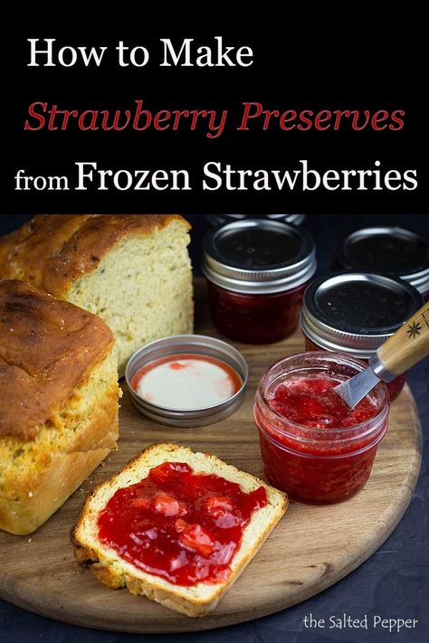 Strawberry Jelly From Frozen Strawberries, Strawberry Sauce From Frozen Berries, Strawberry Jam Frozen Strawberries, Strawberry Jam Using Frozen Strawberries, Frozen Strawberries Recipes Easy, Strawberry Preserves Recipe Easy, How To Use Frozen Strawberries, Frozen Strawberry Jam Recipe, What To Make With Frozen Strawberries