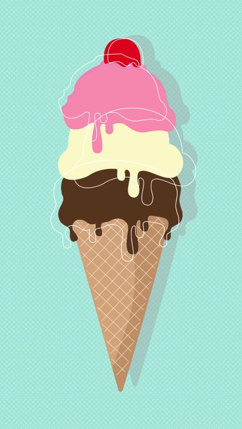 Free Art - Ice cream in a cone with a cherry on top - Mixkit Ice Cream Artwork, Summer Ice Cream Photography, Ice Cream Quotes, Ice Cream Museum, Ice Cream Wallpaper, Ice Cream Logo, Ice Cream Place, Ice Cream Illustration, Ice Cream Poster