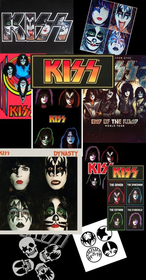 Trashy Wallpaper, Kiss Group, Kiss Merchandise, Key Tattoo Designs, Edit Settings, Rock N Roll Art, Kiss Army, Vintage Kiss, Popular Trends