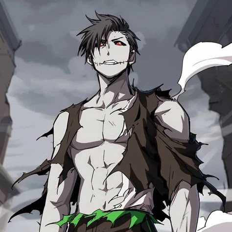 Zombie Anime Character, Zombie Character Design Male, Zombie Anime Art, Anime Zombie Guy, Zombie Anime Boy, Mr Zombie Manhwa, Anime Zombie Apocalypse, Zombie Boy Art, Zombie Oc Male