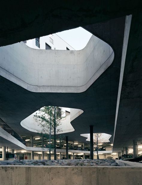 Underground Architecture, Eudora Welty, Architecture Cool, Sports Center, Renzo Piano, Architecture Inspiration, Adaptive Reuse, Concrete Structure, Parking Design