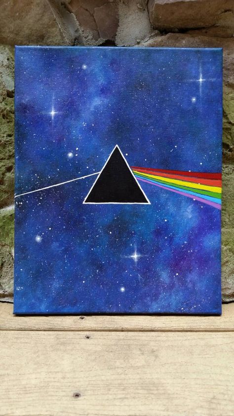 Christmas Paintings On Canvas, Trippy Painting, Hippie Painting, Painting Canvases, Simple Canvas Paintings, Easy Canvas, Christmas Painting, Cute Canvas Paintings, Easy Canvas Art