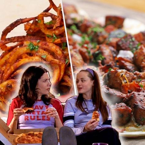 Recipes For Your Next Gilmore Girls Marathon Gilmore Girls Food, Marathon Food, Homemade Pop Tarts Recipe, Rory And Lorelai, Poptart Recipe, The Gilmore, Curly Fries, Chicken Teriyaki, Bbq Chicken Pizza