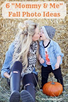 If you’re a photo-fanatic mom like me, you’ll love these “mommy & me” fall photo ideas! Fall Photo Ideas, Son Photo Ideas, Pumpkin Patch Photoshoot, Pumpkin Patch Pictures, Fall Family Fun, Mommy And Me Photo Shoot, Camera Aesthetic, Pumpkin Patch Outfit, Fall Family Pictures