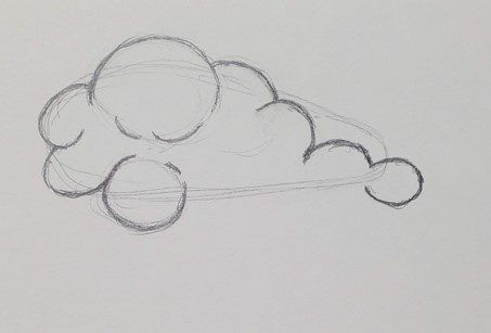 How to Draw Clouds (Easy Step by Step) - Art by Ro Clouds Drawing Step By Step, Draw Clouds Step By Step, How To Draw Clouds Step By Step, Simple Cloud Drawing, How To Draw A Cloud, How To Draw Clouds With Pencil, How To Draw Clouds, Diy Clouds, Denim Bag Patterns