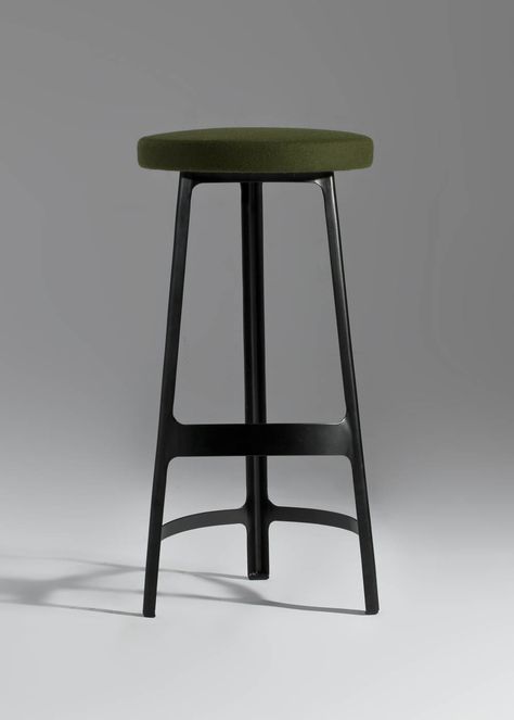 Commercial Furniture Mid Century Stools, Designer Bar Stools, Metal Stool, Dining Stools, Elegant Furniture, Stool Chair, Commercial Furniture, Fabric Seat, Upholstered Seating