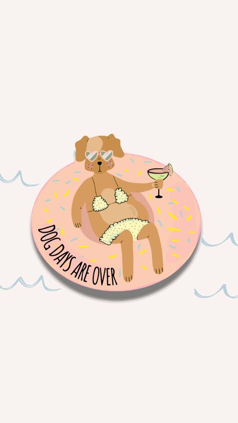 Beach Dog Illustration, Trailer Redo, Dog Days Are Over, Dog Illustrations, Frat Coolers, Dog Swimming, Painting Inspo, Dog Beach, Dog Illustration