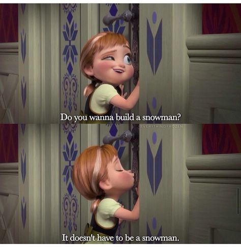 Do you want to build a snowman? Em's and my favorite scene in this song! Wanna Build A Snowman, Frozen Snowman, Frozen And Tangled, Disney Movies To Watch, Frozen Characters, Movies Quotes Scene, Disney Movie Quotes, Great Movies To Watch, Disney Rapunzel