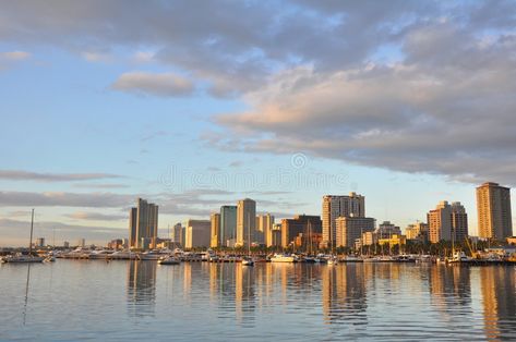 Manila Bay Harbor. A view from Harbour Square , #AD, #Harbor, #Bay, #Manila, #Square, #Harbour #ad Manila Bay, Chocolate Hills, Bay View, Manila, New York Skyline, Nikon, Stock Photography, Photo Image, Portfolio