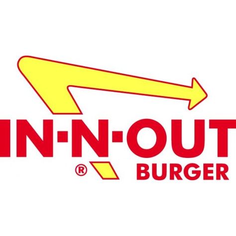 Logo of In-N-Out Burger Burger Logo, In And Out Burger, Lovely Stickers, Keto Fast Food, Computer Stickers, In N Out Burger, In-n-out Burger, In N Out, Tumblr Stickers