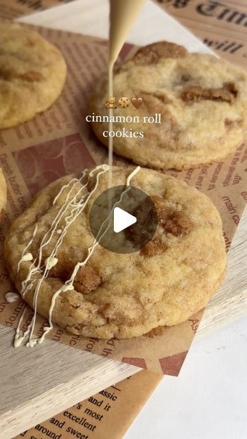 Cinnamoroll Cookies, Cinnamon Roll Cookies, Roll Cookies, Recipes Baking, Fall Baking, More Recipes, Cinnamon Roll, Cookies Recipe, Easy Baking