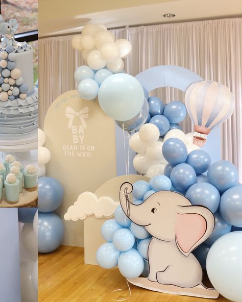 UP UP AND AWAY... Baby Dean is on the way!🩶🩵🐘☁️ DM TO BOOK YOUR EVENT WITH US 💌 #dmvevents #babyshoweridea #elephantthemebabyshower #babybotly #virginia #fairfax #maryland Baby Dumbo Baby Shower Ideas, Elephant Boy Baby Shower Theme, Dumbo Themed Baby Shower Ideas, Birthday Boy Decoration Ideas, Elephant Theme Baby Shower Boy, Baby Shower Ideas Elephant Theme, Baby Shower Elephant Theme Boy, Dumbo Baby Shower Theme, Baby Elephant Baby Shower Ideas