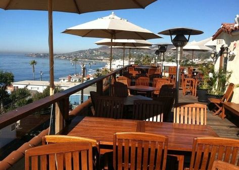 Laguna Beach Restaurants, Hotel Laguna, Beach Dining, Beach Patio, Art Hotel, Greek Restaurants, Rooftop Lounge, Blog Art, Rooftop Restaurant