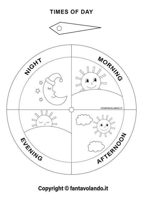 Times Of The Day Activities, Good Morning Activities Preschool, Day Night Craft, English Class Crafts, How To Teach Time To Kids, Times Of The Day Worksheet, English Crafts For Kids Teaching, Learn English For Kids Teaching Ideas, English Class Activities