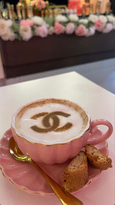 Pink Cafe Design, Edible Makeup, Ideas Decoracion Salon, Coffee Is My Love Language, Pink Cafe, Parisian Cafe, Cappuccino Coffee, Coffee Business, Food Concept