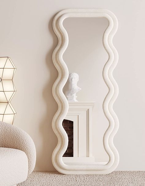 Be quick! The Insta famous iconic Wavy Wall Mirror range is here but they won't last long Arched Floor Mirror, Arch Floor Mirror, Wavy Mirror, Wooden Mirror Frame, Yellow Cushions, Body Mirror, Length Mirror, Standing Mirror, Full Length Mirror