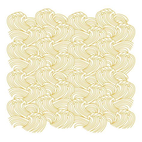 Vector pattern with golden wave in Chinese style. Spaghetti Design, Chinese Design, Food Poster, Styled Stock, Wave Pattern, Modern Pattern, Free Illustrations, Vector Pattern, Still Image