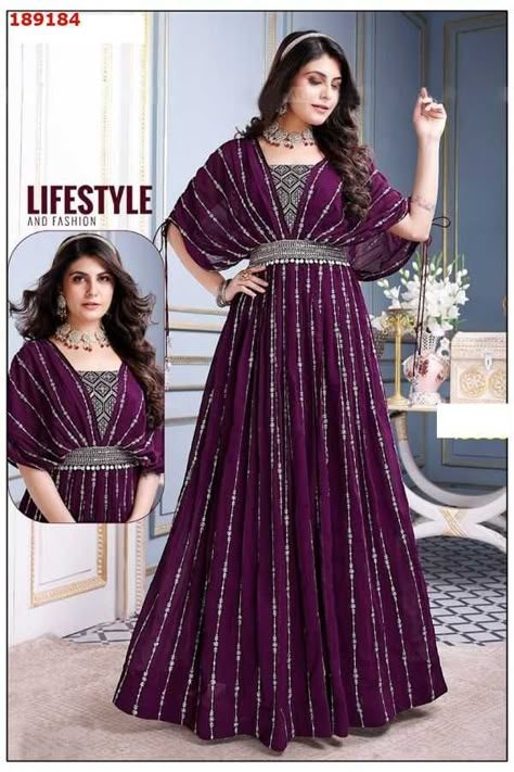 Anarkali Frock Design, Trending Dress, Easy Mandala, Fashion Show Dresses, Long Gown Design, Maxi Dress Designs, Latest Dress Design, Bride Outfits, Polka Dot Maxi Dresses