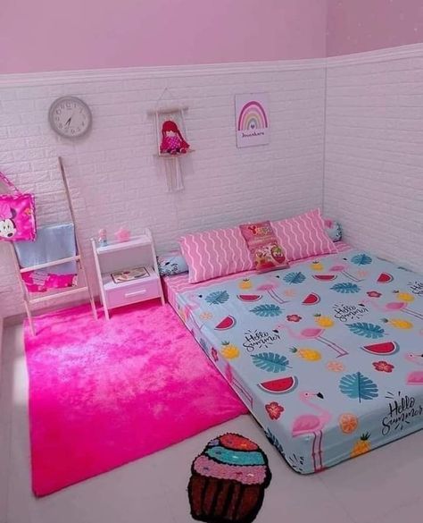 Indian Kids Room Ideas, Cute Kawaii Stuff, Colorful Room Decor, Small Room Design Bedroom, Bedroom Decor For Teen Girls, Kawaii Things, Kids Bedroom Designs, Small Bedroom Decor