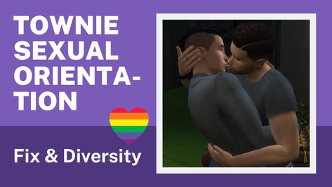 Mod The Sims - Townie Sexual Orientation: Fix & Diversity Sims Four, Sims4 Clothes, Game Change, Sims 4 Game, Electronic Art, Sims 4 Mods, Sims Cc, The Sims, Get One