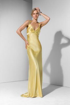 BCBG Yellow Silk Gala Dress, Yellow Strapless Gala Dress, Yellow Strapless Evening Maxi Dress, Luxury Yellow Satin Dress, Yellow Silk Floor-length Maxi Dress, Kate Hudson Dress, Yellow Satin Dress, Silk Yellow Dress, Evening Gown