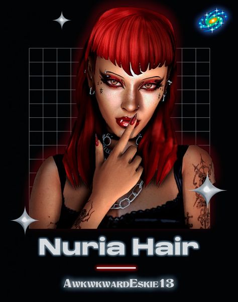 Sims 4 Alt Hair, Hair Ts4, Sims 4 Cc Goth, Mods Ts4, Goth Hairstyles, Ts4 Hair, Cc Hats, Cc Hair, Rock Hairstyles