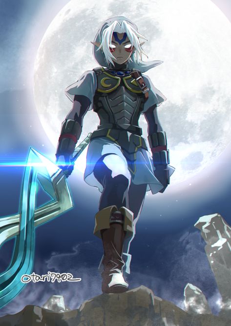 Majoras Mask Wallpaper Iphone, Fierce Deity Link Wallpaper, Link Hyrule Warriors, Dark Zelda, Fierce Deity Link, Moon Warrior, Majoras Mask Art, Link Zelda Art, Deity Link