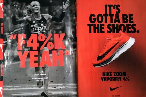 AmbyBurfoot.com: Sorry, Nike, that new Shalane Flanagan ad misses the mark Shalane Flanagan, Brand Manifesto, Nike Ad, Visual Communication Design, Autograph Books, Corporate Identity Design, Nyc Design, Flyer Layout, Learning Graphic Design