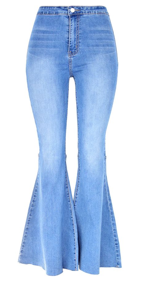 Blue High Waist Flare Jeans Woman Spring Summer Elasitc Skinny Denim Pants for Women Jeansnew Vintage Jeans Style, Flared Denim, High Waist Wide Leg Pants, Flare Denim Jeans, Denim Pants Women, Waist Jeans, Beachwear For Women, Casual Tank Tops, Denim Flares