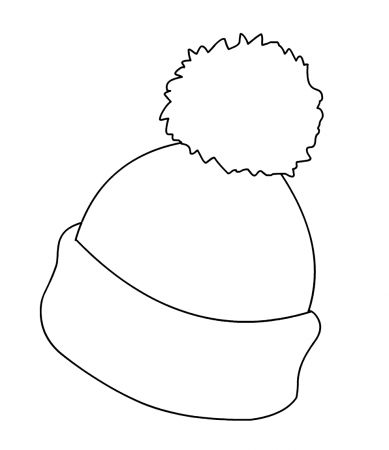 Hat Coloring Pages – coloring.rocks! Winter Hat Coloring Page, Winter Hat Template Free Printable, Winter Hat Drawing, Winter Hat Template, Hat Template Free Printable, Beanie Drawing, Hat Pics, Coloring Rocks, Hat Printable