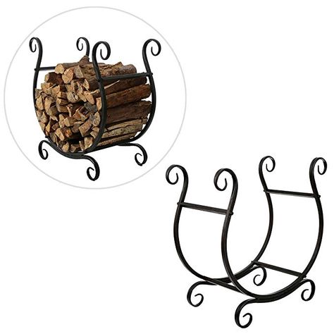 Amazon.com: MyGift Scrollwork Firewood Rack, Freestanding Fireside Log Storage Holder, Black: Home & Kitchen Metal Firewood Rack, Firewood Storage Outdoor, Scrollwork Design, Shadow Box Shelves, Black Store, Firewood Racks, Log Storage, Black Rack, Firewood Logs