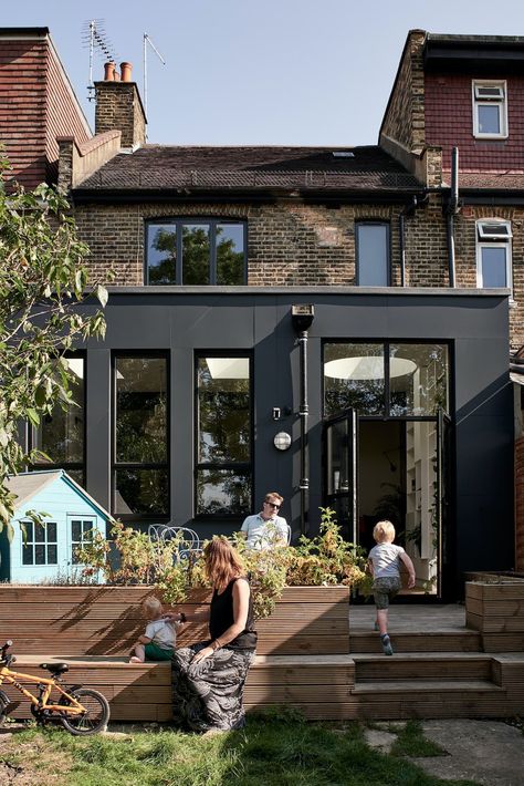 Terrace Extension, Library House, Extension Veranda, London Homes, House Extension Plans, Modern Outdoor Spaces, House Extension Design, Extension Designs, Victorian Terrace