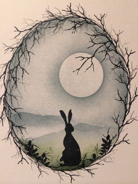 Clarity hare with Majestix twig Moon Gazing Hares, Lavinia Stamps Cards, Twig Art, Rabbit Illustration, Lavinia Stamps, Rabbit Art, Bunny Art, Pics Art, Painting Inspiration