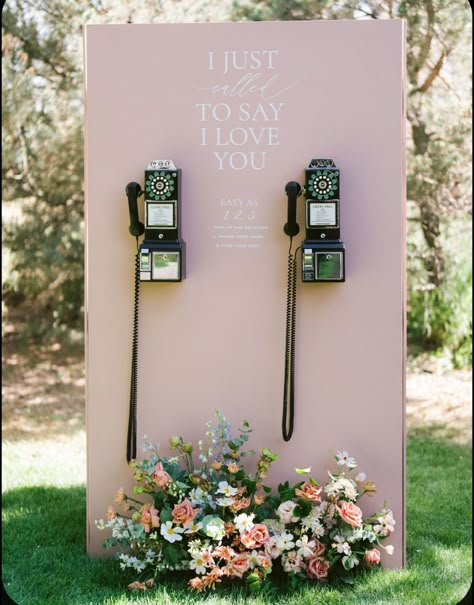 Audio Guest Book, Wedding Reception Backdrop, Booth Wedding, Rental Ideas, Guest Book Ideas, Dream Wedding Decorations, Wedding Guest Hairstyles, Wedding Activities, Wedding Guest Looks