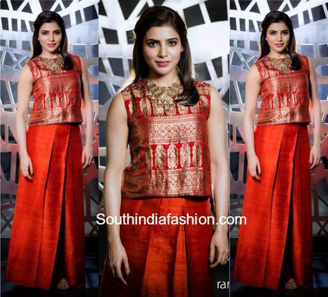 Dress From Old Saree, Samantha Prabhu, Payal Khandwala, Diwali Dresses, Long Gown Design, Sari Dress, Long Gown Dress, Saree Design, Indian Gowns Dresses