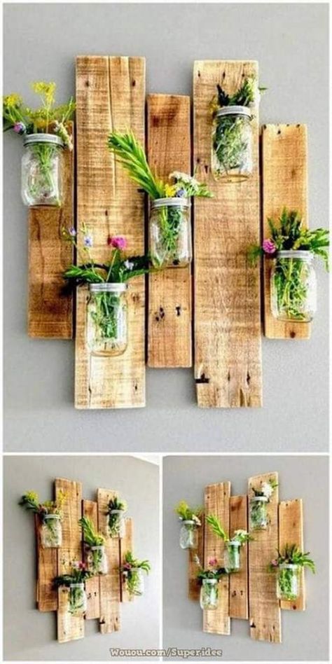 Potpourri Christmas, نباتات منزلية, Dekor Diy, Pallet Decor, Wooden Pallet Projects, Pallets Garden, Stovetop Potpourri, Diy Holz, Old Pallets