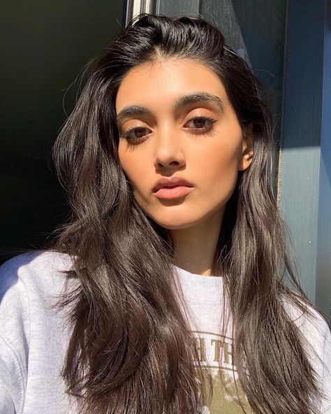 NEELAM KAUR GILL on Instagram: “everyday is Sunday now” Half Indian Half White, Parvati Patil, Neelam Gill, Face Reveal, Beauty Bar, You Never, Girl Fashion, Long Hair Styles, Models